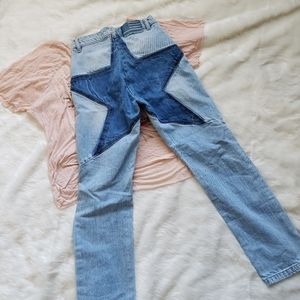 Revice star bottom distressed skinny jeans 26